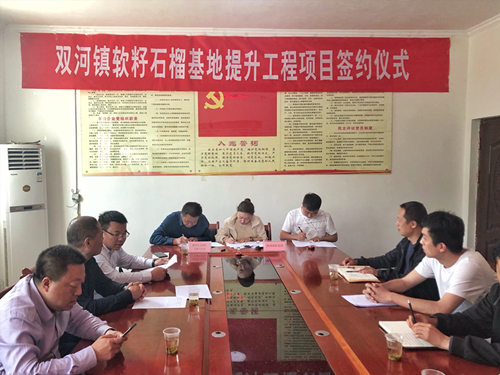 陕西沙巴集团签约旬阳县双河镇软籽石榴种植基地提升工程项目 陕西沙巴集团签约旬阳县双河镇软籽石榴种植基地提升工程项目