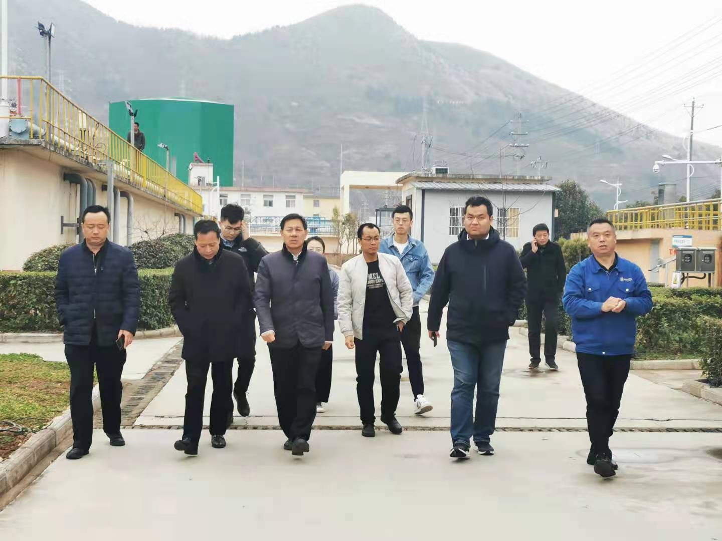省发改委区域处到水环境公司丹凤县污水处置厂调研 省发改委区域处到水环境公司丹凤县污水处置厂调研