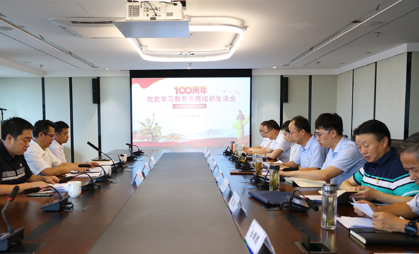 省委党史进建教育第十七巡回领导组旁听领导陕西沙巴集团机关第一党支部党史进建教育专题组织生涯会